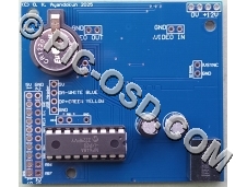 PC keyboard video overlay board w/ Time &  Date